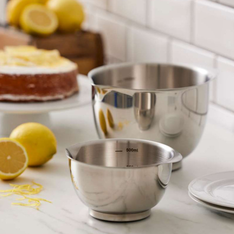 Margrethe Steel Mixing Bowl Set of 2