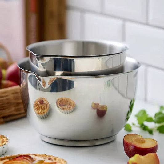 Margrethe Steel Mixing Bowl Set of 2