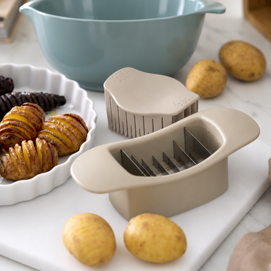 Margrethe Bowl + Hasselback Cutter
