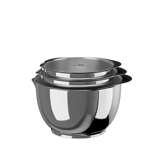 Margrethe Steel Mixing Bowl Set of 3