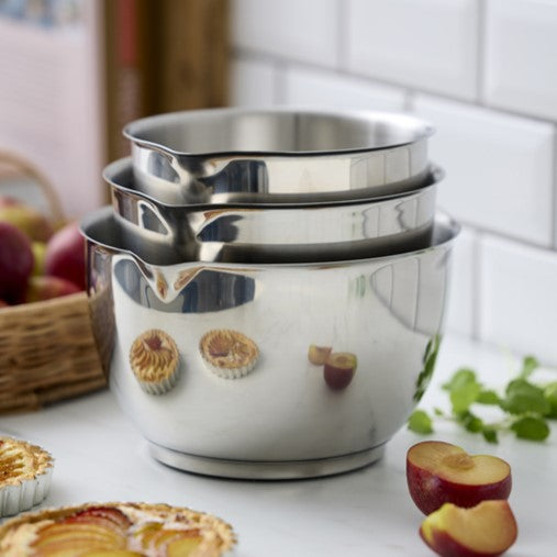 Margrethe Steel Mixing Bowl Set of 3 – Rosti